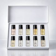 Discovery Set · zehn Düfte in 2 ml, Box geöffnet